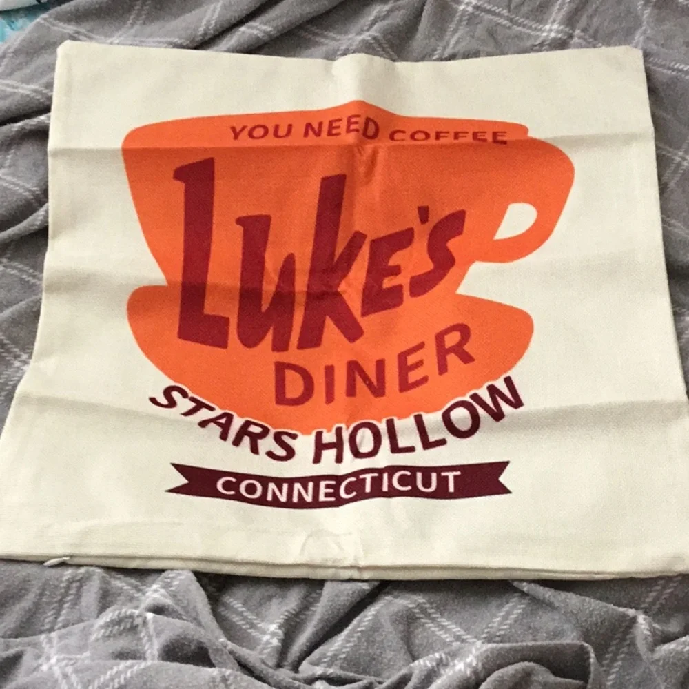 Gilmore Girls pillow case cover Luke’s diner new